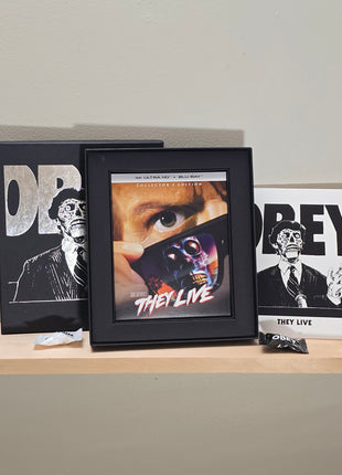 They Live (1988) 4K Ultra HD — Scream Factory Limited Edition Box Set — Pink Vinyl Variant — Like New