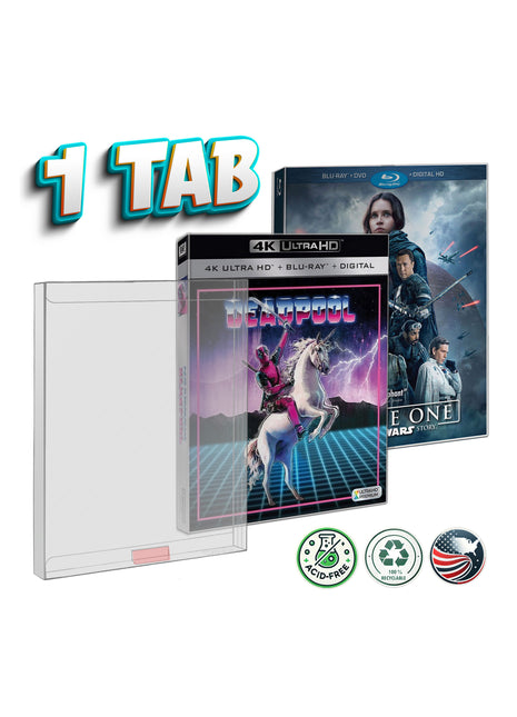 Slipcover Protector for 4K UHD & Blu-ray – 1 Tab | Malko Protectors