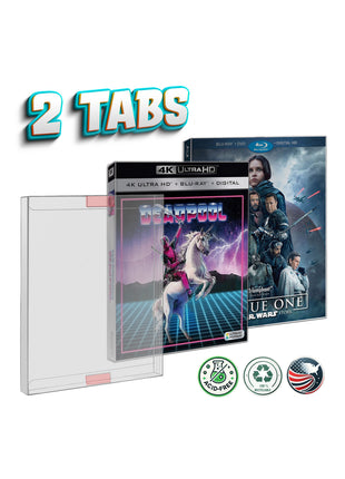 Slipcover Protector for 4K UHD & Blu-ray – 2 Tab | Malko Protectors