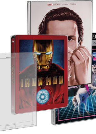 Malko Physical Media Protection Starter Kit – Steelbook, Steelbook with Slipcover & Blu-ray Slipcover Protector Bundle